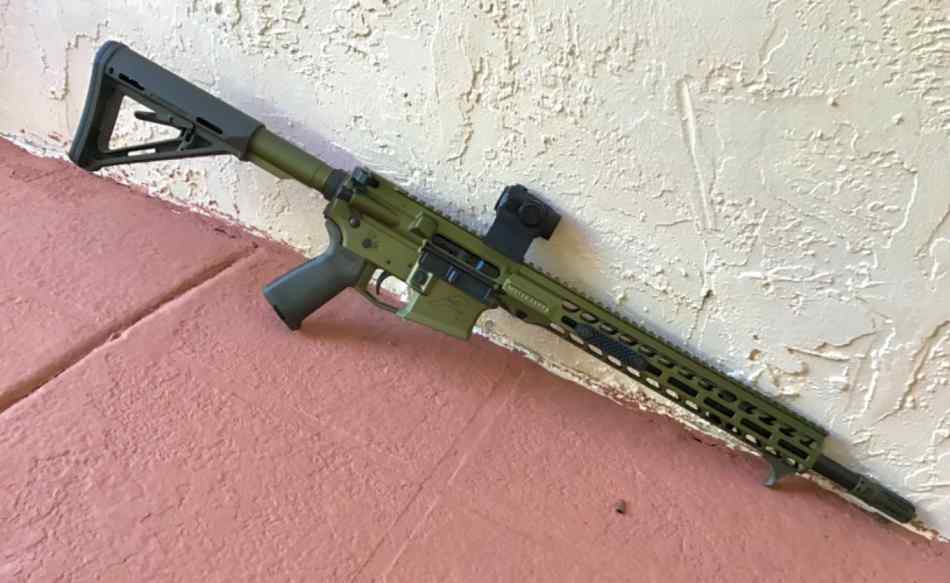 Aero Precision AR15 16in upper OD Green