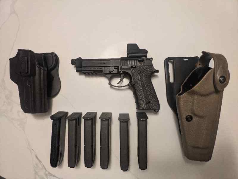 Girsan/M9 with red dot/holsters/mags package