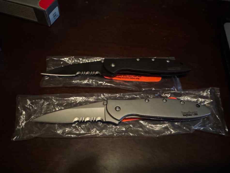(2) New Kershaw Leek knives