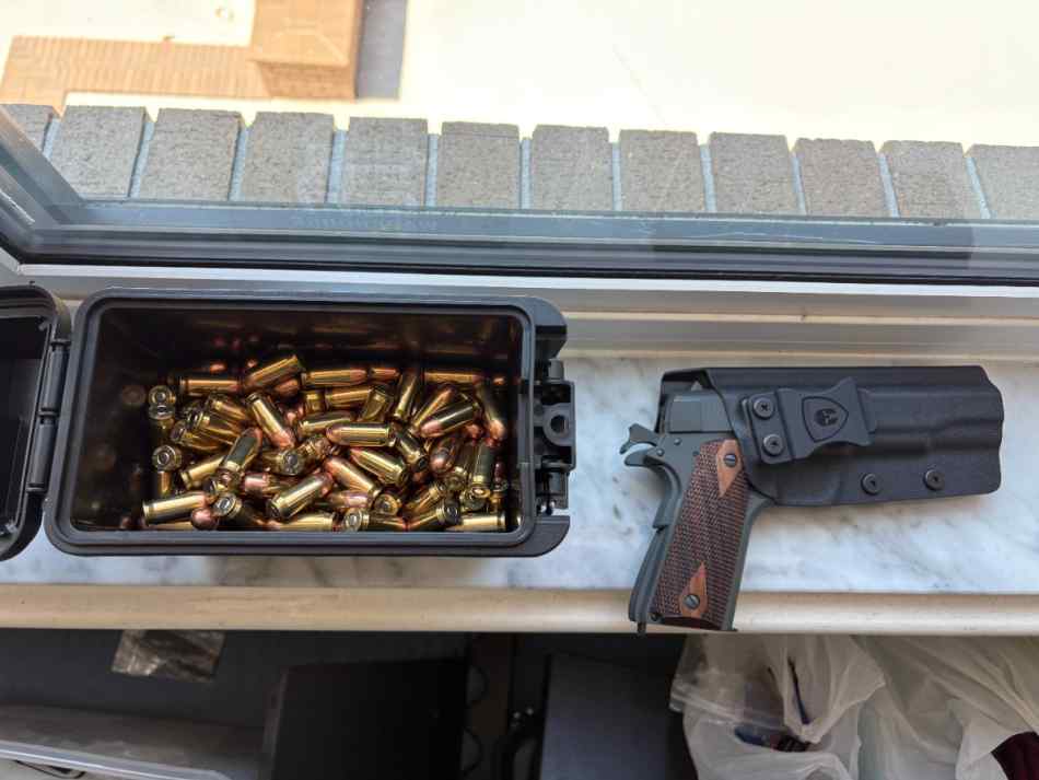 Tisas 1911 .45 w/ Ammo, Mags, Holster &amp; Case