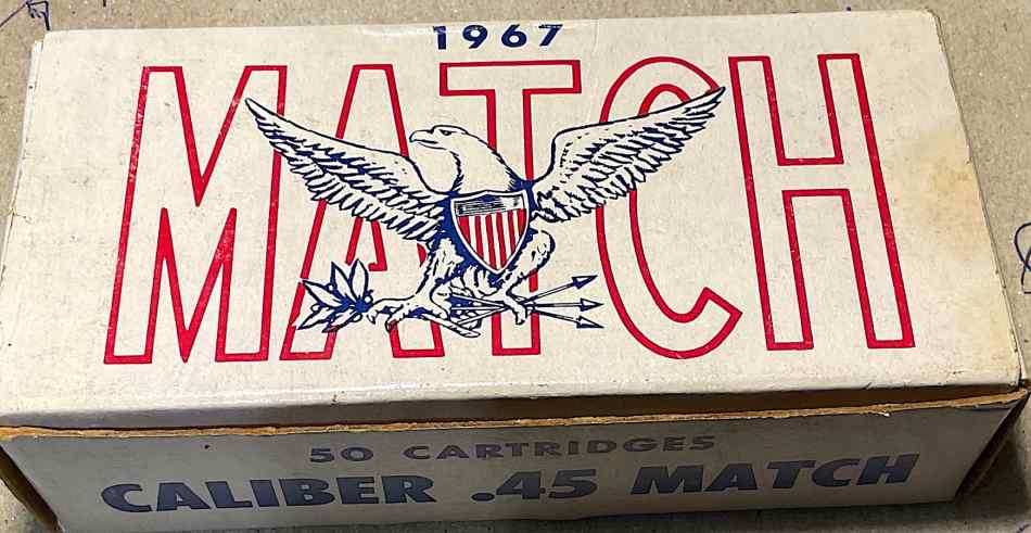 1967 NATIONAL MATCH .45 ACP OLIN MATHIESON