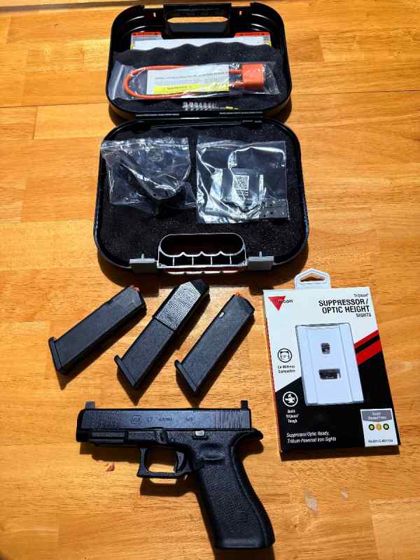Glock 47 MOS with Triji  HD suppressor height NS 