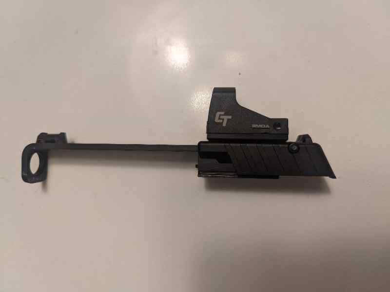 Kel-tec P17 slide with red dot
