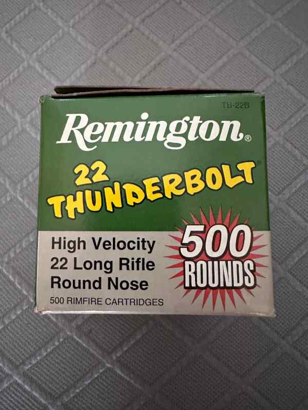Remington 22 Thunderbolt 22LR ammo