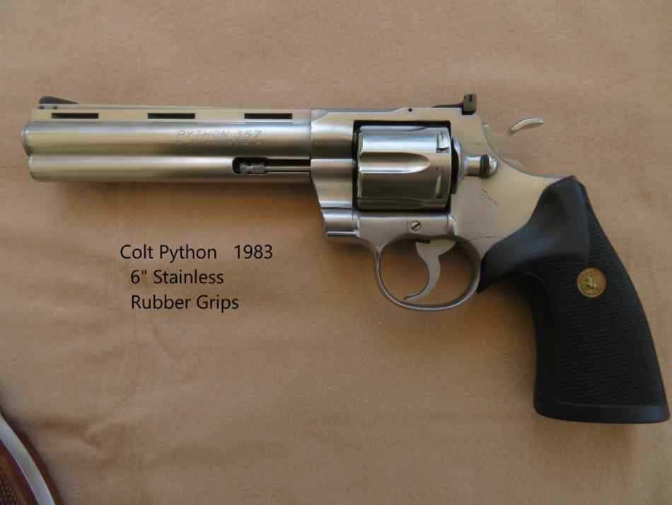 2 Vintage Colt Pythons - 6&quot; Stainless, .357 Mag