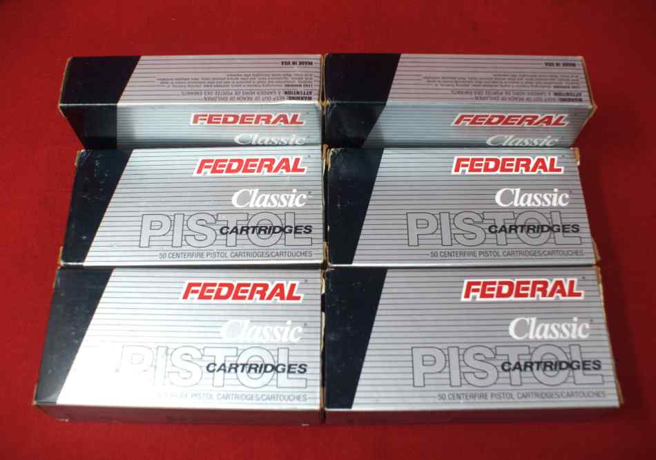 Federal 45 ACP Hi-Shok JHP 185 grain, 300 rounds 