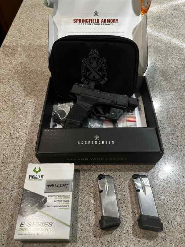 Hellcat 9mm 3.8 RDP, Wasp Red Dot, Viridian laser 