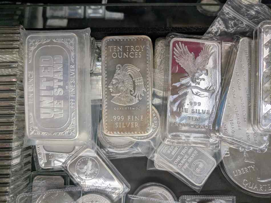 10 Troy Oz .999 Fine Silver Bars Ingots Bullion Co