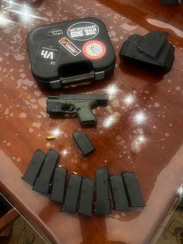 Glock 43 Green Frame