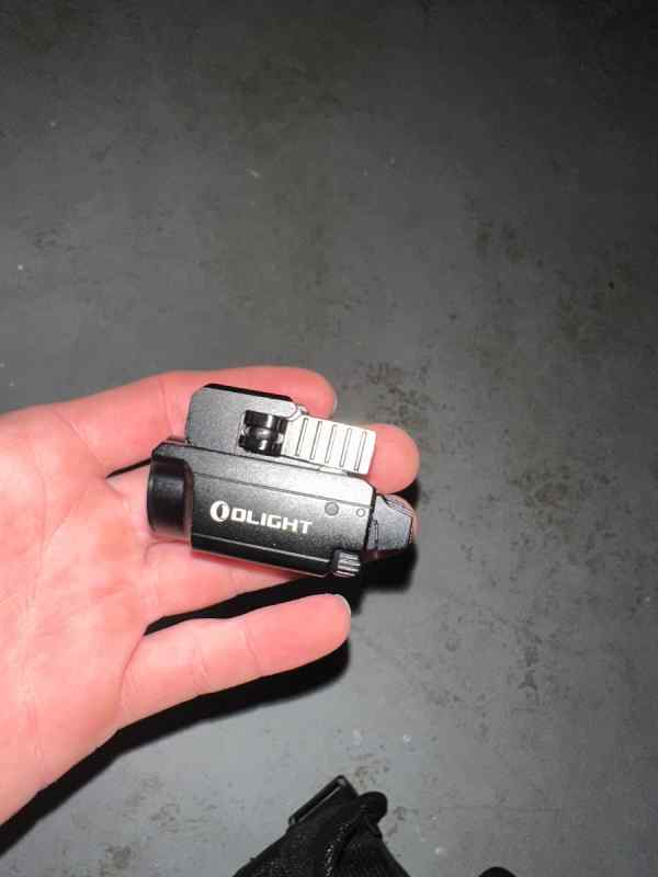 Olight Baldr mini with green laser