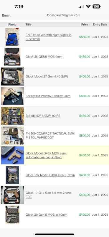 Scammer of the Day - Dffr33 - Hdhs - Glock