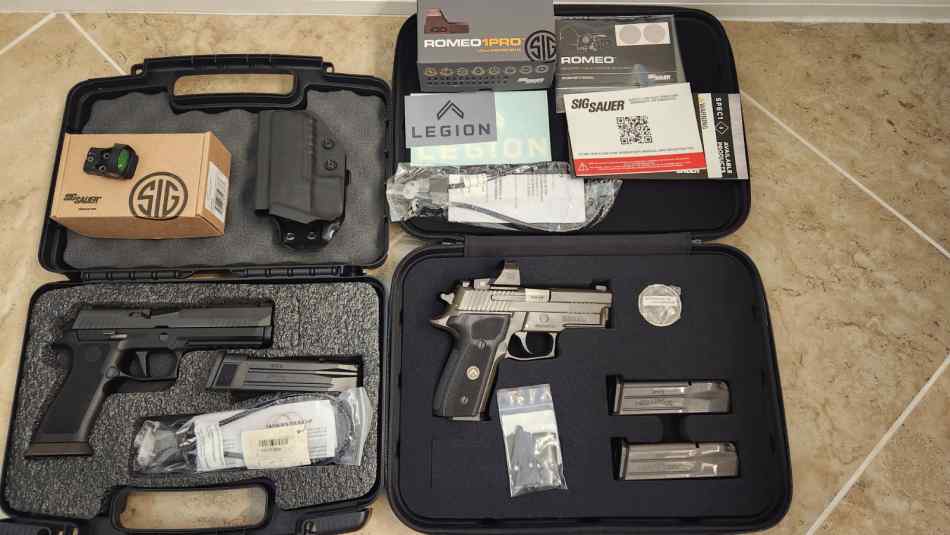 Sig P320 X-Five Romeo 1 and Sig P229 / Romeo 1 Pro