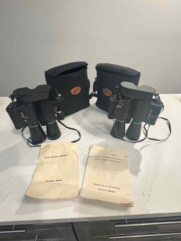 Two Russian Baigish-12 Night Vision Binos 