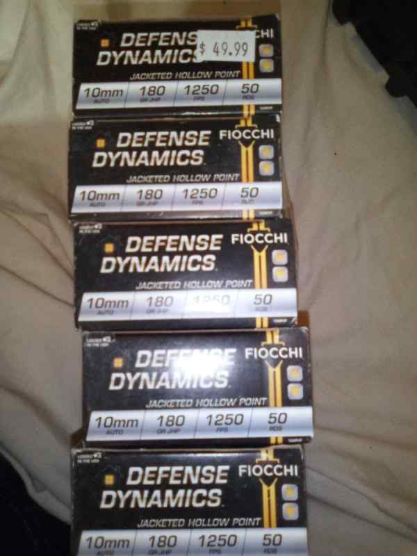 10MM auto JHP ammo 5/100.00 Daytona