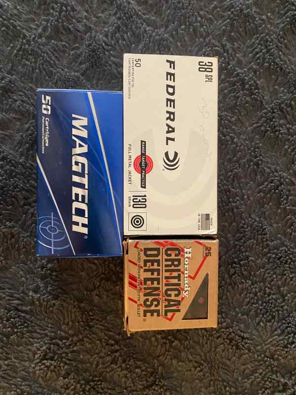 AMMUNITION FOR 38, 38SPL +P