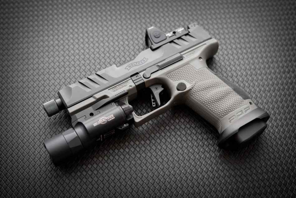 Walther PDP Pro 9mm Grey + Trjicon + Surefire