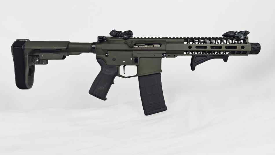 Custom 7.5&quot; OD Green 5.56 AR Pistol | Like New