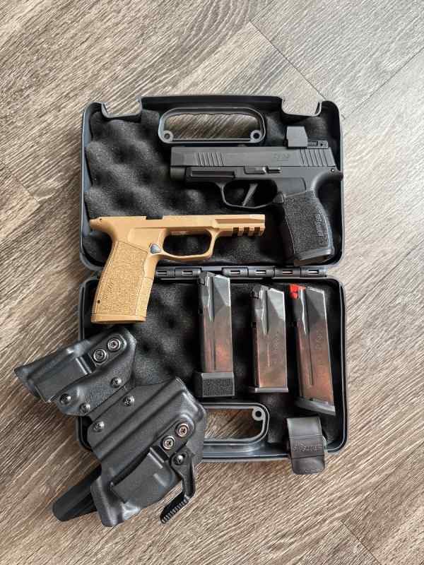 Sig P365XL with extras 