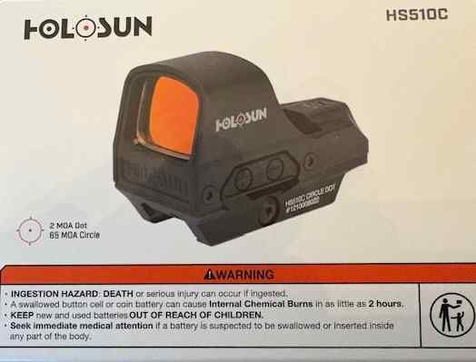 New Holosun HS510C Red Dot Multi Reticle