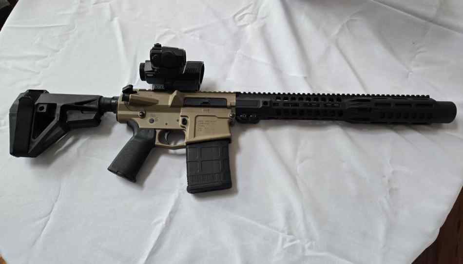 WTS Aero AR-10 8.6 blackout pistol 
