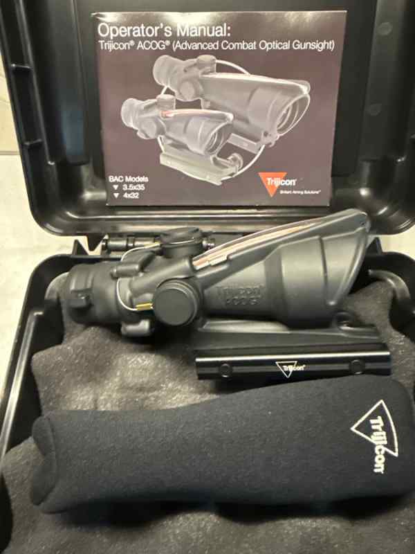 FS Trijicon ACOG 4x32 red chevron .223