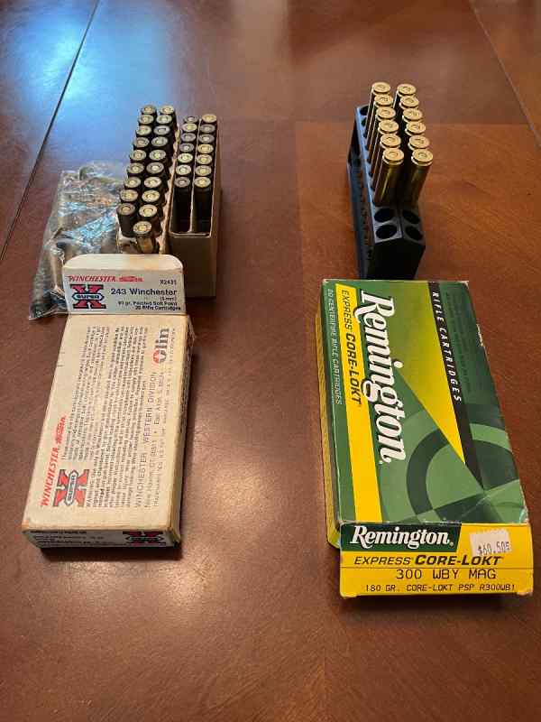 WTT or sell 300 WBY Mag and 243 Win ammo