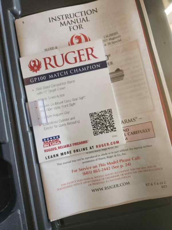 Ruger 357 GP100 Match Champion